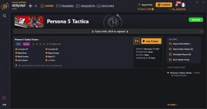Persona 5 Tactica Trainer for PC game version ORIGINAL
