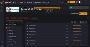 Gangs of Sherwood Trainer for PC game version v1.5.253310