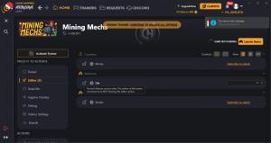 Mining Mechs Trainer for PC game version v1.00.911