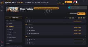 Beer Factory Trainer for PC game version Build 70