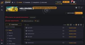 Helldivers 2  Trainer for PC game version v03-20-2024