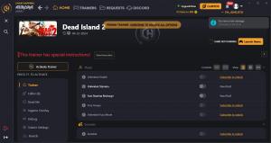 Dead Island 2 Trainer for PC game version v04-22-2024