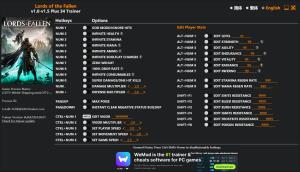 Lords of the Fallen Trainer for PC game version v1.5