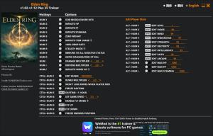 Elden Ring Trainer for PC game version v1.12 Shadow of the Erdtree