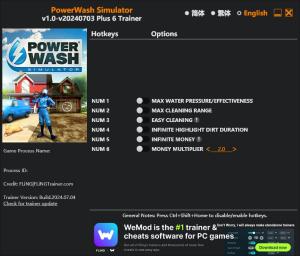 PowerWash Simulator Trainer for PC game version v2024.07.04