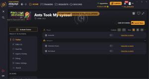 Ants Took My Eyeball Trainer for PC game version v1.6.5