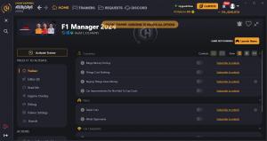 F1 Manager 2024 Trainer for PC game version v1.3.0.346785