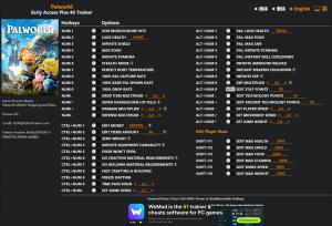Palworld Trainer for PC game version Early Access 2024.08.11