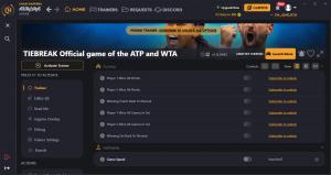 Tiebreak: The Official Game of the ATP and WTA  Trainer for PC game version v1.0.3442