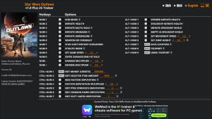 Star Wars Outlaws Trainer for PC game version v1.0