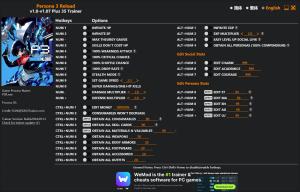 Persona 3 Reload  Trainer for PC game version v1.07