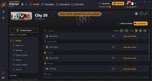 City 20 Trainer for PC game version v0.1.2