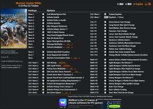 Monster Hunter Wilds Trainer for PC game version v1.0