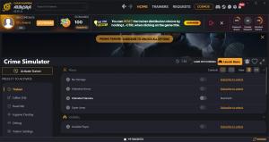 Crime Simulator Trainer +27 v1.16 (Cheat Happens)