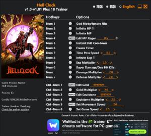 Hell Clock Trainer +18 v1.01 {FLiNG}