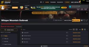 Whisper Mountain Outbreak Trainer +7 v19425942 (Cheat Happens)