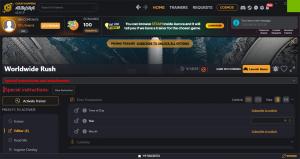 Worldwide Rush Trainer +5 V.1.0.24 (Cheat Happens)