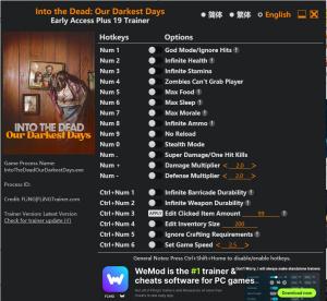 Into the Dead: Our Darkest Days Trainer +19 Early Access 2025.08.28 {FLiNG}