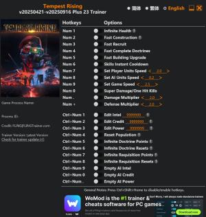 Tempest Rising Trainer +23 v2025.09.16 {FLiNG}