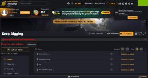 Keep Digging Trainer +35 v19964491 (Cheat Happens)