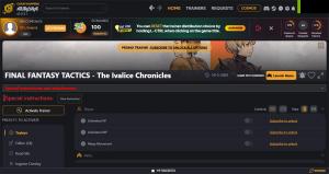 Final Fantasy Tactics - The Ivalice Chronicles Trainer +26 ORIGINAL (Cheat Happens)