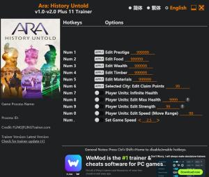 Ara: History Untold Trainer +12 v2.0  {FLiNG}