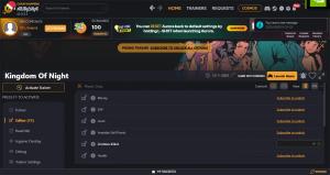 Kingdom of Night  Trainer for PC game version ORIGINAL