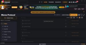 Moros Protocol Trainer +8 v1.0.11.6 (Cheat Happens)