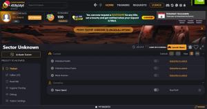 Sector Unknown Trainer for PC game version v1.5.13