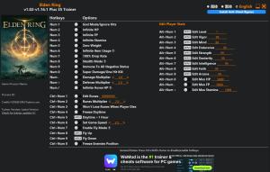 Trainer for PC game version v1.16