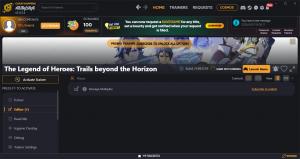 The Legend of Heroes: Trails Beyond the Horizon Trainer for PC game version Build 21493729 V2