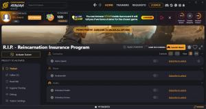 R.I.P. - Reincarnation Insurance Program Trainer +24 v21669183 (Cheat Happens)