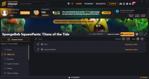 SpongeBob SquarePants: Titans of the Tide Trainer for PC game version v20949941