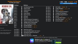 Trainer for PC game version v1.0
