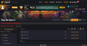 Slay the Spire 2 Trainer for PC game version v22205317