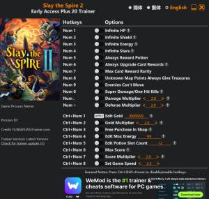 Slay the Spire 2 Trainer +20 v2026.03.07 {FLiNG}