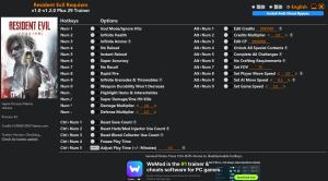Trainer for PC game version v1.2.0