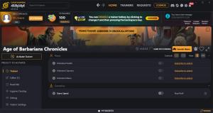 Age of Barbarians Chronicles Trainer for PC game version v1.0.3.3