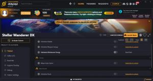 Stellar Wanderer DX Trainer for PC game version v1.0.4