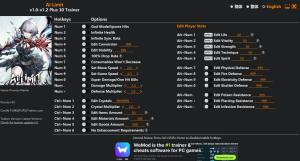 Trainer for PC game version v1.2