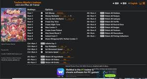 Trainer for PC game version v4.4