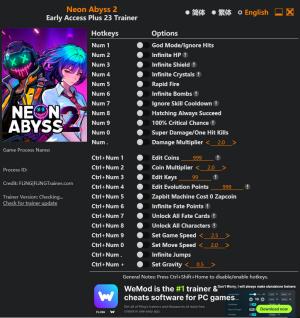 Neon Abyss 2 Trainer +23 v2026.05.03 {FLiNG}