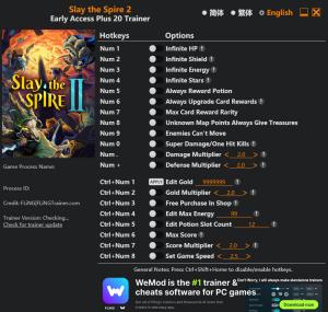 Trainer for PC game version v2026.05.08