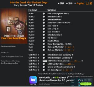 Into the Dead: Our Darkest Days Trainer +19 v2026.05.23 {FLiNG}