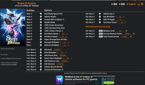 Trainer for PC game version v1.3