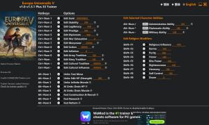 Trainer for PC game version v1.3.1