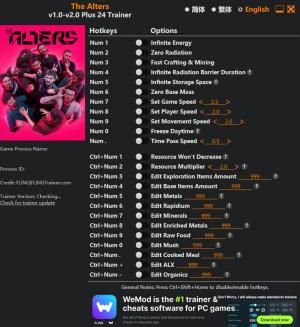 The Alters Trainer +24 v2.0 {FLiNG}