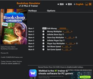 Bookshop Simulator Trainer +8 v1.0 {FLiNG}