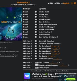 Trainer for PC game version v2026.08.25