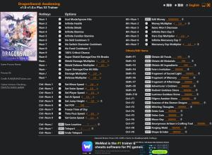 Trainer for PC game version v1.0.x+